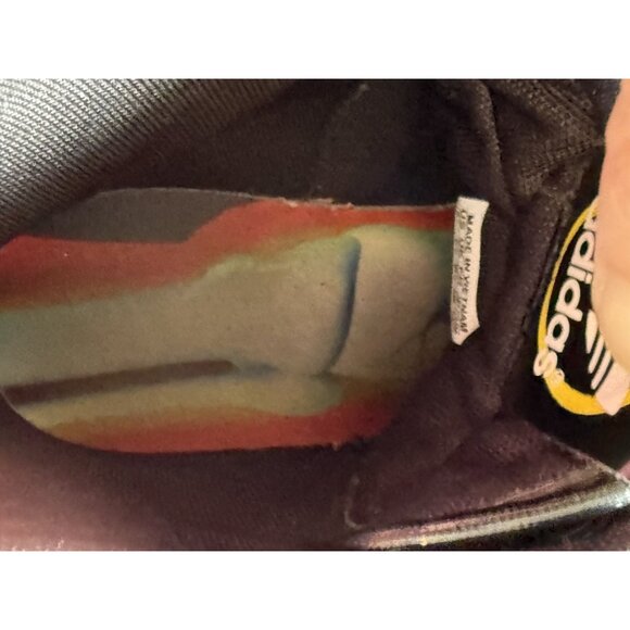 Adidas Womens Black Skeleton Graphic High Top Sneakers Size US 7 - Picture 10 of 16